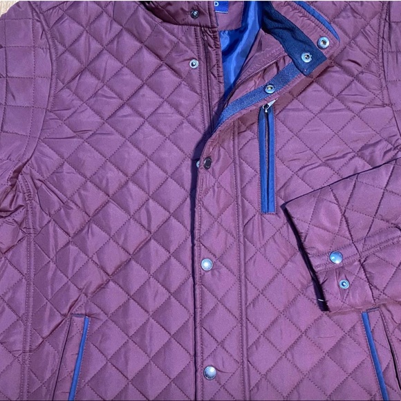 IZOD Men's Quilted Barn Jacket Color PORT ROYAL NEW!! - Picture 7 of 7